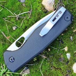 CRKT 2817 HVAS, 3.38" 1.4116 Plain Blade, Black GFN Handle -CRKT Store 2817.2 49098.1566585976