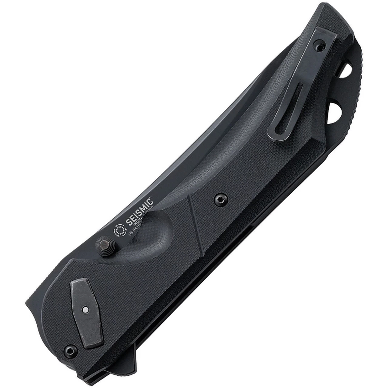 CRKT 5401K Seismic Deadbolt Lock, 3.96" 1.4116 SS Black Veff Serrated Blade, G10 Handle 2 CRKT 5401K Seismic Deadbolt Lock, 3.96" 1.4116 SS Black Veff Serrated Blade, G10 Handle - Image 2