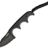 CRKT Minimalist Bowie Neck Knife 2387K, 2.12" 5Cr15MoV Black Plain Blade, Black G-10 Handle