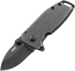 CRKT Squid Compact A/O Folder - SS Handle (1.75" Blk SW 8Cr13MoV) 2485K