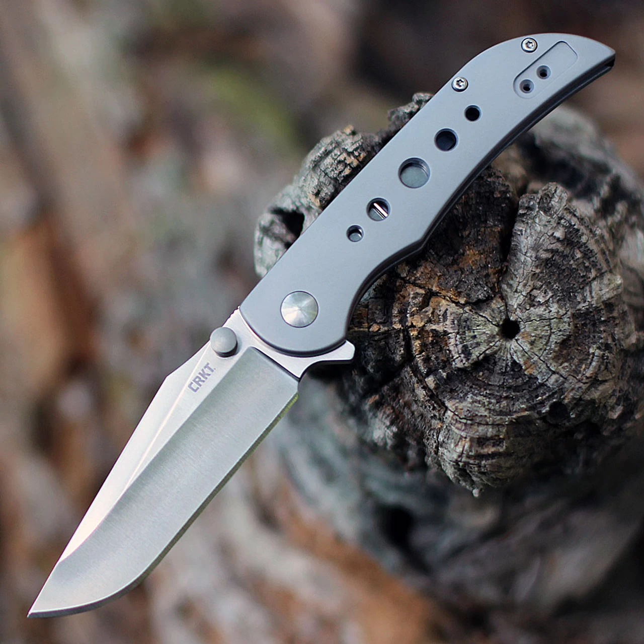 CRKT Oxcart Assisted Flipper - Gray (3.05" AUS-8 Satin SS) 6135 1 CRKT Oxcart Assisted Flipper - Gray (3.05" AUS-8 Satin SS) 6135