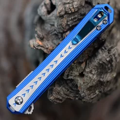 CRKT Stickler Assist Folder - Blue /Gray (3.38" 12C27 Satin) 6710 -CRKT Store CR6710.2 94207.1655394248