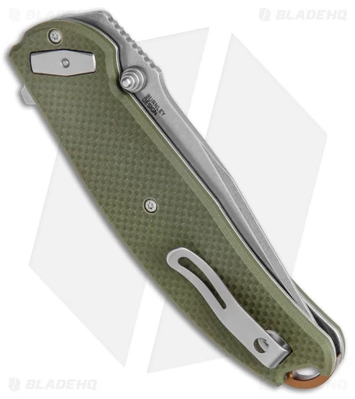 CRKT Burnley Butte Deadbolt Lock Assisted Flipper Knife Green G-10 (3.3" SW) 3 CRKT Burnley Butte Deadbolt Lock Assisted Flipper Knife Green G-10 (3.3" SW) - Image 3