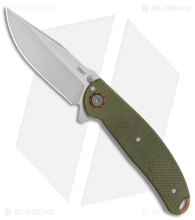 CRKT Burnley Butte Deadbolt Lock Assisted Flipper Knife Green G-10 (3.3" SW) 1 CRKT Burnley Butte Deadbolt Lock Assisted Flipper Knife Green G-10 (3.3" SW)