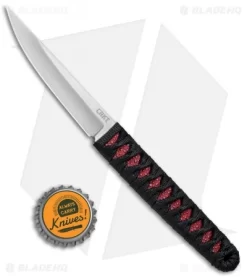 CRKT Burnley Obake Fixed Blade Knife Red (3.64" Satin) 2367RS -CRKT Store CRKT Burnley Obake Red Satin 2367RSC BHQ 72437 jr bottlecap