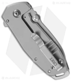 CRKT Burnley Squid Flipper Assisted Opening Knife Silver (2.4" Bead Blast) -CRKT Store CRKT Burnley Squid FL Assisted SW 2492 BHQ 119330 jr side