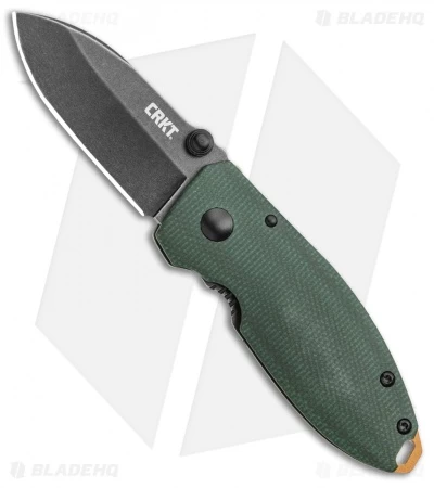 CRKT Burnley Squid Frame Lock Knife Green Micarta (2.25" Smokewash D2) 1 CRKT Burnley Squid Frame Lock Knife Green Micarta (2.25" Smokewash D2)