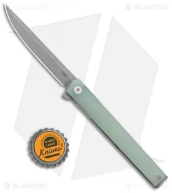 CRKT CEO Exclusive Flipper Liner Lock Knife Natural G-10 (3.25" Stonewash) -CRKT Store CRKT CEO Flipper LL Natural G 10 SW D2 BHQ 121123 jr bottlecap