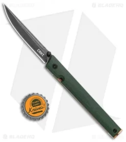 CRKT CEO Liner Lock Knife Green Micarta (3.1" Smokewash D2) BHQ Exclusive 10 CRKT CEO Liner Lock Knife Green Micarta (3.1" Smokewash D2) BHQ Exclusive -CRKT Store CRKT CEO LL Green Micarta SW D2 7096GKD2 BHQ 101007 jr 1 bottlecap
