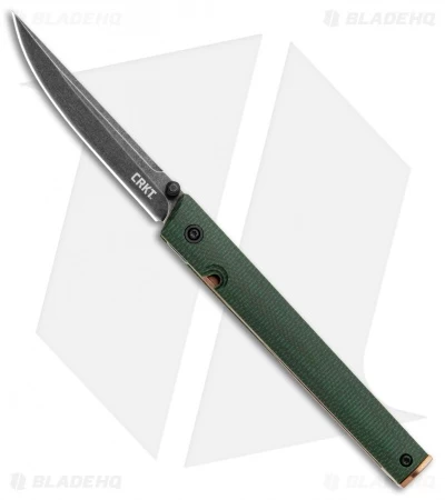CRKT CEO Liner Lock Knife Green Micarta (3.1" Smokewash D2) BHQ Exclusive 1 CRKT CEO Liner Lock Knife Green Micarta (3.1" Smokewash D2) BHQ Exclusive