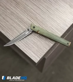 CRKT CEO Liner Lock Knife Green Micarta (3.1" Smokewash D2) BHQ Exclusive 11 CRKT CEO Liner Lock Knife Green Micarta (3.1" Smokewash D2) BHQ Exclusive -CRKT Store CRKT CEO Liner Lock Knife Green Micarta BHQ Exclusive D2 BHQ 101007 kp desk web