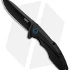 CRKT Caligo Liner Lock Flipper Knife Black Al (3.1" D2 Black) BHQ Exclusive