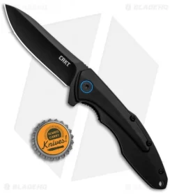 CRKT Caligo Liner Lock Flipper Knife Black Al (3.1" D2 Black) BHQ Exclusive -CRKT Store CRKT Caligo LL Black Al Black 6215D2 BHQ 95851 jr bottlecap