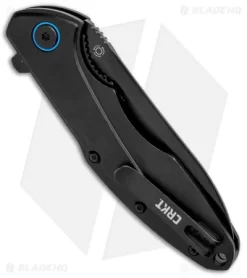 CRKT Caligo Liner Lock Flipper Knife Black Al (3.1" D2 Black) BHQ Exclusive -CRKT Store CRKT Caligo LL Black Al Black 6215D2 BHQ 95851 jr side