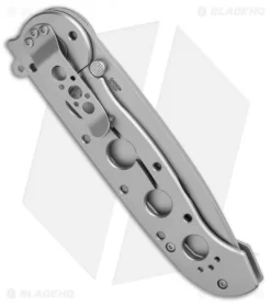 CRKT M16-04SS Stainless Steel Frame Lock Knife Tanto (3.9" Bead Blast) -CRKT Store CRKT Carson M16 04SS SS Tanto FL Flipper BB BHQ 138967 jr side