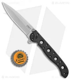 CRKT Carson M16-01Z EDC Spear Point Flipper Knife Zytel (3" Bead Blast) -CRKT Store CRKT Carson M16 10Z SP Zytel BB Serr BHQ 8899 jr bottlecap