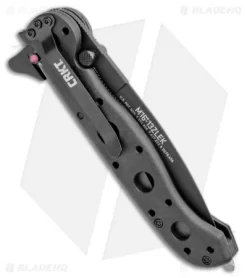 CRKT Carson M16-13ZLEK E.R. Spear Point Flipper Knife Zytel (3.375" Black Serr) -CRKT Store CRKT Carson M16 13ZLEK E.R. SP Zytel Black Serr BHQ 9881 jr side