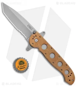 CRKT Carson M16-14ZSF Tanto Flipper Knife Desert Tan (3.875" Bead Blast Serr) 7 CRKT Carson M16-14ZSF Tanto Flipper Knife Desert Tan (3.875" Bead Blast Serr) -CRKT Store CRKT Carson M16 14ZSF Tanto Desert Tan BB Serr BHQ 7950 jr bottlecap
