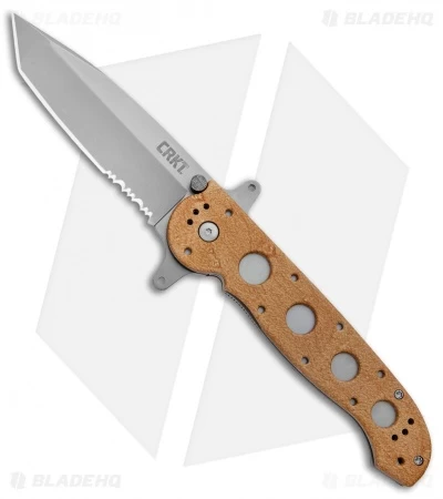 CRKT Carson M16-14ZSF Tanto Flipper Knife Desert Tan (3.875" Bead Blast Serr) 1 CRKT Carson M16-14ZSF Tanto Flipper Knife Desert Tan (3.875" Bead Blast Serr)
