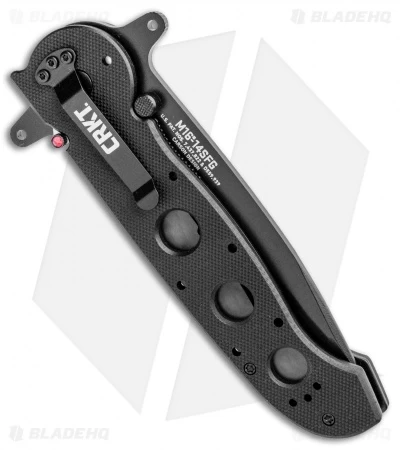 CRKT Carson M16-14SFG Special Forces Tanto Flipper Knife (3.875" Black Serr) 3 CRKT Carson M16-14SFG Special Forces Tanto Flipper Knife (3.875" Black Serr) - Image 3