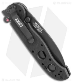 CRKT Carson M21-02G Flipper Knife Black G-10 (3" Black) -CRKT Store CRKT Carson M21 02G Flipper Knife Black G 10 3 Gray BHQ 3171 LS Side