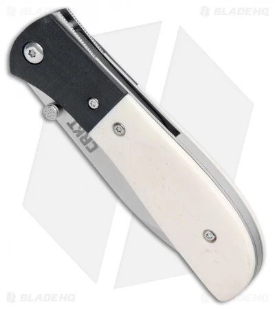 CRKT Carson M4-02 White Bone Spring Assisted Knife (3.25" Satin) 2 CRKT Carson M4-02 White Bone Spring Assisted Knife (3.25" Satin) - Image 2