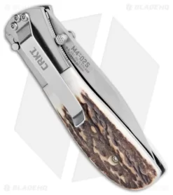 CRKT Carson M4-02 Stag Spring Assisted Knife (3.25" Satin) M4-02S 6 CRKT Carson M4-02 Stag Spring Assisted Knife (3.25" Satin) M4-02S -CRKT Store CRKT Carson M4 02S Stag SA Satin BHQ 7036 jr side