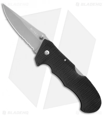 CRKT Cascade Lockback Folding Knife (3.5" Bead Blast Serr) 1 CRKT Cascade Lockback Folding Knife (3.5" Bead Blast Serr)