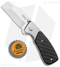 CRKT Compact Razel Liner Lock Knife Carbon Fiber (2.13" Satin) -CRKT Store CRKT Compact Razel CF CR4020CF BHQ 93124 jr bottlecap