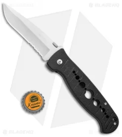 CRKT Crawford Falcon Liner Lock Knife Black Zytel (3.875" Satin Serr) 6243 7 CRKT Crawford Falcon Liner Lock Knife Black Zytel (3.875" Satin Serr) 6243 -CRKT Store CRKT Crawford Falcon LL Black Zytel Satin Serr 6243 BHQ 75700 jr bottlecap