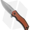 CRKT Fawkes Spring Assisted Knife Brown/Orange G-10 (2.75" Bead Blast)