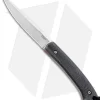CRKT Folts Biwa Fixed Blade Knife Black Resin Infused Fiber (3" Satin)