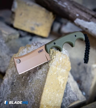 CRKT Folts Desert Warrior Minimalist Cleaver Neck Knife (2.1" Copper D2) 5 CRKT Folts Desert Warrior Minimalist Cleaver Neck Knife (2.1" Copper D2) - Image 5