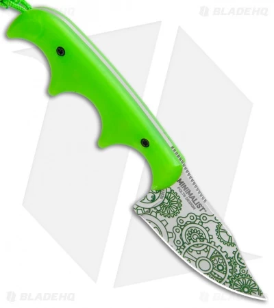 CRKT Folts Minimalist Bowie Neck Knife "Gears" (2.12" Satin) 2387G 2 CRKT Folts Minimalist Bowie Neck Knife "Gears" (2.12" Satin) 2387G - Image 2