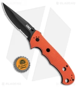 CRKT Hammond Cruiser LAWKS Liner Lock Knife Orange (3.75" Black Serr) 7914ORB -CRKT Store CRKT Hammond Cruiser Orange Black Serr CR7914ORB BHQ 87150 jr bottlecap 2