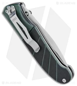 CRKT Ignitor Spring Assisted Knife Black & Green G10 (3.38" Satin) 6850 -CRKT Store CRKT Ignitor SA Black Green G 10 Satin 6850 BHQ 4374 jr side