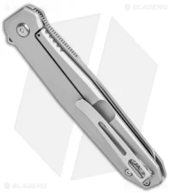 CRKT Ken Onion Facet Frame Lock Spring Assisted Flipper Knife (3.4" Satin) -CRKT Store CRKT Ken Onion Facet FL Reverse Tanto Flipper Satin BHQ 138947 jr side