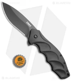 CRKT Ken Onion Foresight Liner Lock Knife (3.5" Black) K220KKP -CRKT Store CRKT Ken Onion Foresight Black K220KKP BHQ 12910 jr bottlecap 2