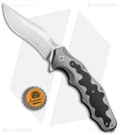 CRKT Ken Onion Motley Flipper Knife Carbon Fiber/Ti (Satin) K210CFXP -CRKT Store CRKT Ken Onion Motley CF Ti Satin K210CFXP BHQ 92296 jr bottlecap