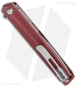 CRKT Ken Onion Stylus Spring Assisted Flipper Knife Maroon (3.1" Satin) K820BXP -CRKT Store CRKT Ken Onion Stylus Assisted Flipper Maroon Satin K820BXP BHQ 124716 jr side