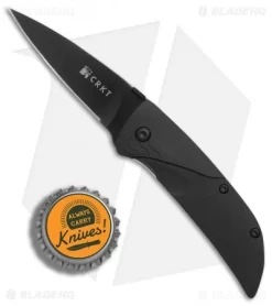 CRKT Koji Hara Ichi Spring Assisted Knife Black (2.5" Black) 1070K -CRKT Store CRKT Koji Hara Ichi black black BHQ 0650 er bottlecap