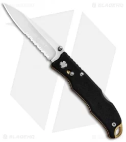 CRKT Lake Laredo 2 Lockback Knife Black G-10 (2.75" Satin Serr) 7264