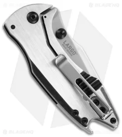 CRKT Ochs Largo Spring Assisted Knife Stainless Steel (2.5" Satin) 5360 -CRKT Store CRKT Largo jr side 2