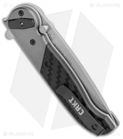 CRKT M40-02 Deadbolt Lock Knife Aluminum/GRN (3" Bead Blast) -CRKT Store CRKT M40 02 Deadbolt Lock Aluminum GRN BB BHQ 103617 jr side