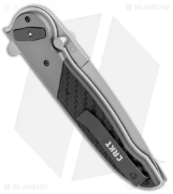 CRKT M40-15 Deadbolt Lock Knife GRN/Aluminum (4" Bead Blast) -CRKT Store CRKT M40 15 Deadbolt Lock GRN Alum BB BHQ 103619 jr side