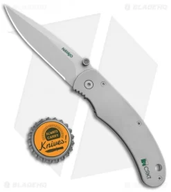 CRKT Navajo Liner Lock Knife Stainless Steel (3" Bead Blast) 6002 -CRKT Store CRKT Navajo LL SS BB 6002 BHQ 74568 jr bottlecap