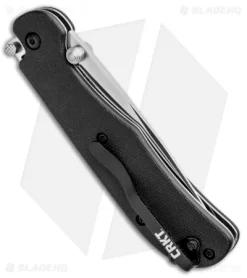 CRKT Offbeat II Lockback Knife Black GRN (3.2" Satin) 7760 -CRKT Store CRKT Offbeat II LB Black GRN Satin 7760 BHQ 92295 jr side
