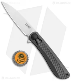 CRKT Onion Slacker Liner Lock Field Strip Knife Aluminum (3.32" Satin) K350KXP -CRKT Store CRKT Onion Slacker LL Field Strip Aluminum Satin K350KXP BHQ 92299 jr bottlecap