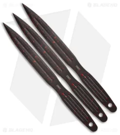 CRKT Onion Throwing Knives 3-Piece Set Black (6.25" Black/Red)