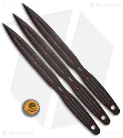CRKT Onion Throwing Knives 3-Piece Set Black (6.25" Black/Red) -CRKT Store CRKT Onion Throwing Knives 3 Piece Set Black BHQ 178672 jr bottlecap